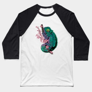 chameleons and cherry blossoms Baseball T-Shirt